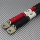 battery cables with red and black coloured insulation